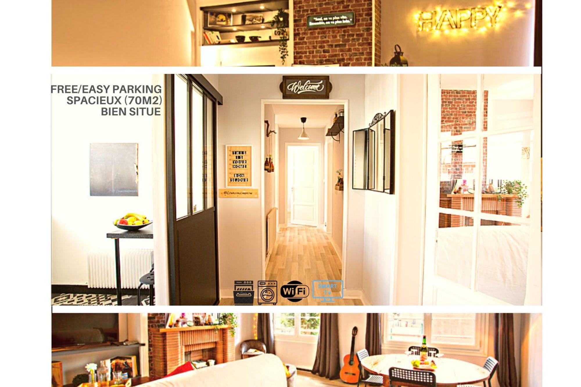 #Lindustriochampetre Free Parking, Bien Situe, Spacieux, Proche Clinique Руан Екстериор снимка